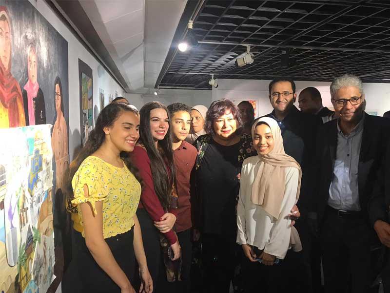  وزيرة الثقافة المصرية د. إيناس عبدالدايم في بينالي القاهرة الدولي لفنون الطفل