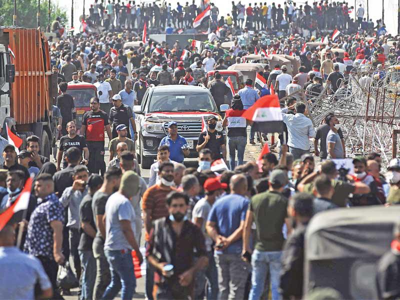 الاحتجاجات العراقية في أكتوبر الماضي