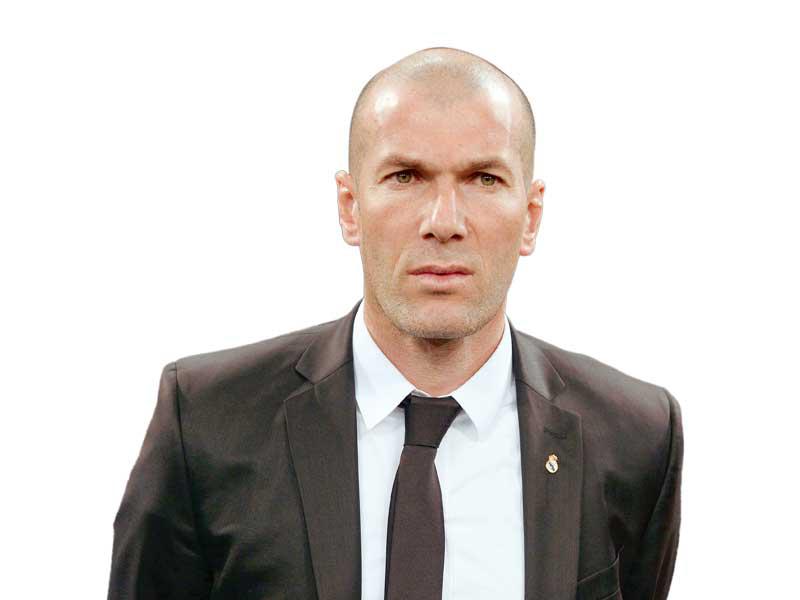 الفرنسي زين الدين زيدان، المدير الفني لريال مدريد،