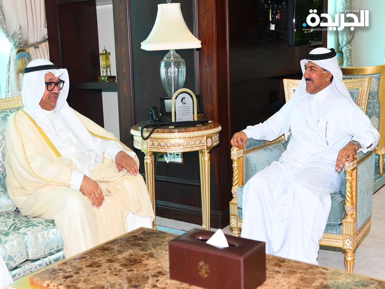 السفير جاسم المباركي مع الأمين العام لوزارة الخارجية القطرية