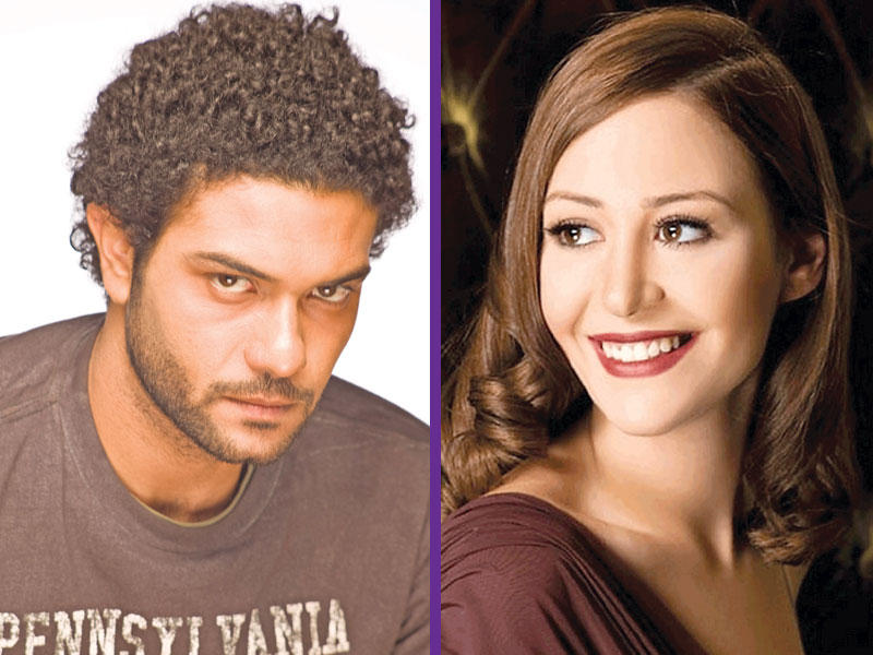 الممثلة منة شلبي  -  الممثل آسر ياسين 
