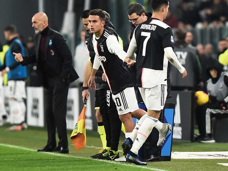 رونالدو لحظة استبداله في المباراة الماضية أمام ميلان