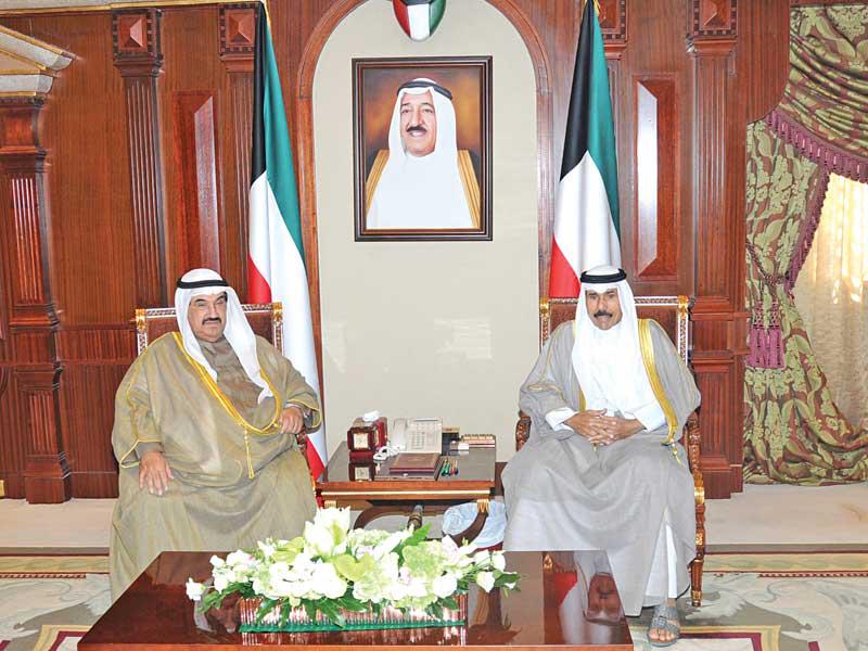 ولي العهد مستقبلاً ناصر المحمد أمس