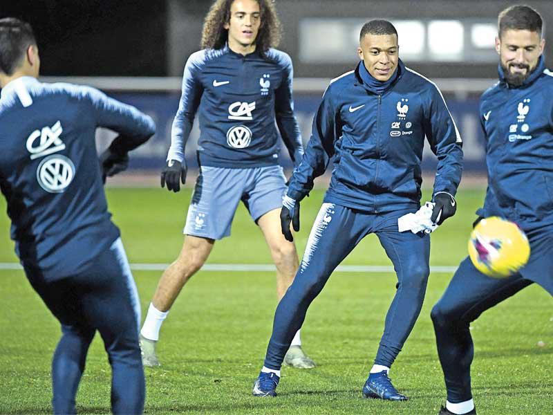 تدريبات المنتخب الفرنسي