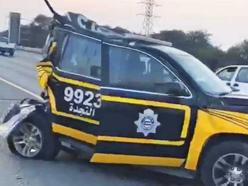 دورية النجدة بعد الحادث