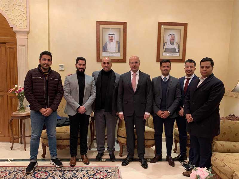 قام وفد من الهيئة الإدارية بمقابلة وكيل وزارة التعليم العالي د. صبيح المخيزيم و الوكيل المساعد ...... وذلك في المكتب الثقافي في العاصمة باريس بحضور رئيس المكتب الثقافي د. يعقوب الشمري