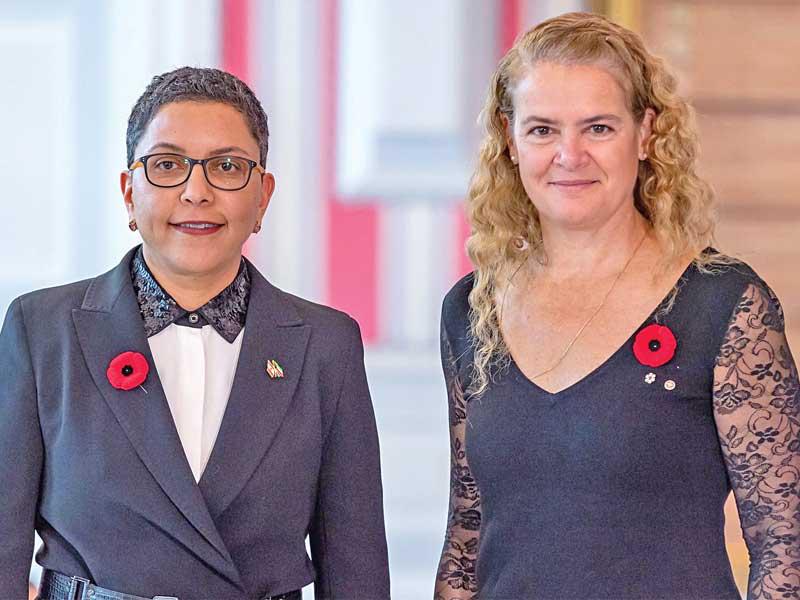 ريم الخالد لدى تقديم أوراق اعتمادها لحاكم كندا