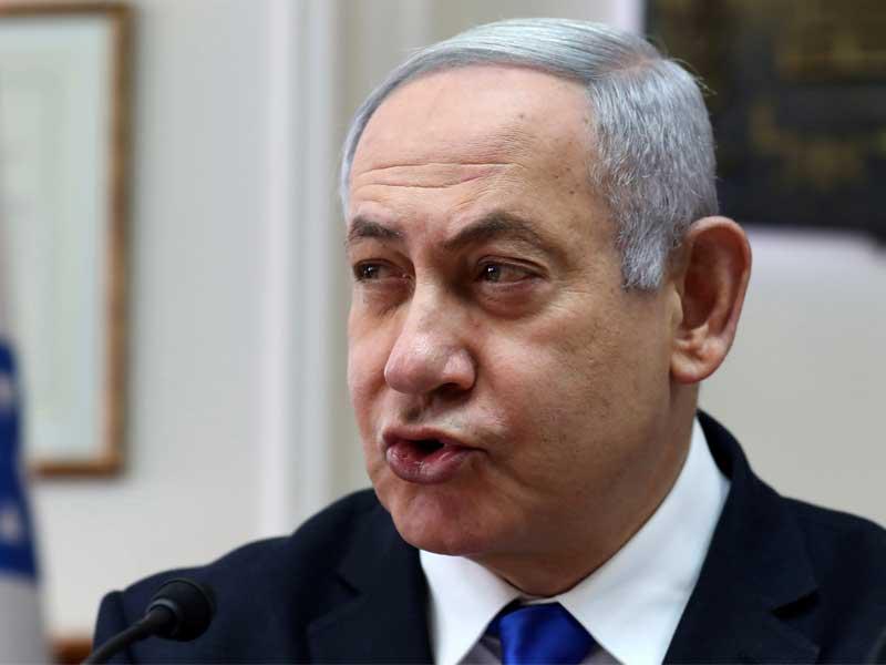رئيس الوزراء الإسرائيلي المنتهية ولايته بنيامين نتنياهو 