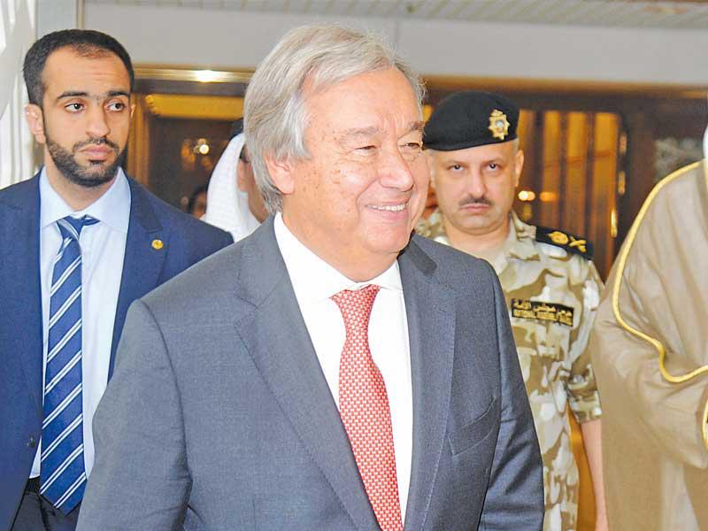 السكرتير العام للأمم المتحدة أنطونيو غوتيريس 