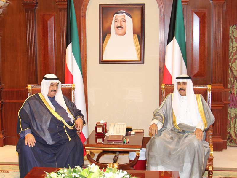 ولي العهد مستقبلاً ناصر المحمد أمس