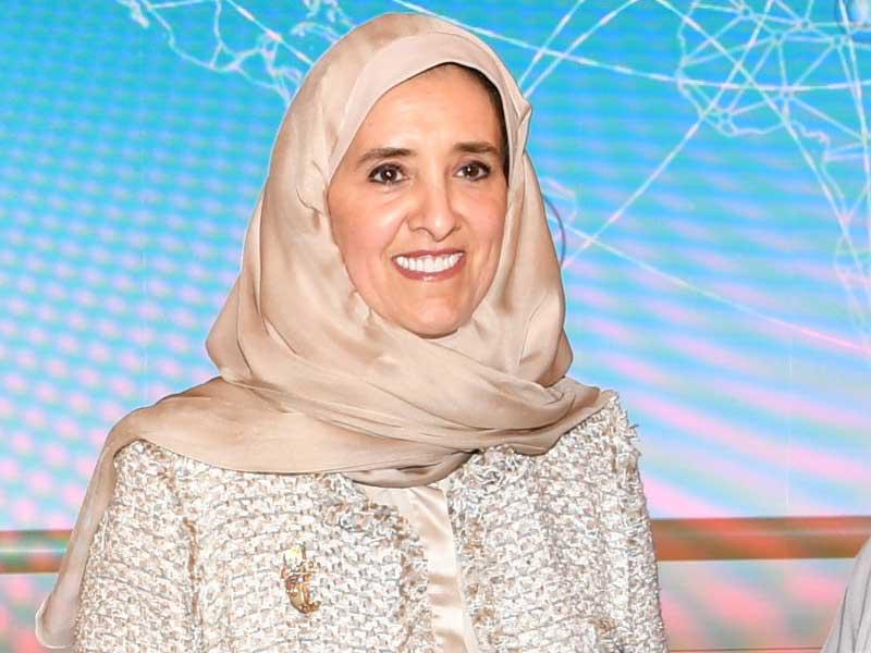 رئيسة مجلس أمناء جائزة سمو الشيخ سالم العلي للمعلوماتية الشيخة عايدة سالم العلي 