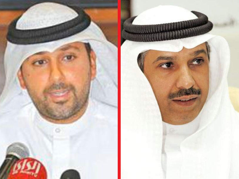 المدير العام للهيئة العامة للرياضة الدكتور حمود فليطح و نائب رئيس اللجنة الأولمبية محمد جعفر