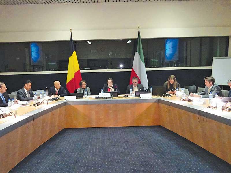 جانب من الاجتماع الكويتي -  البلجيكي