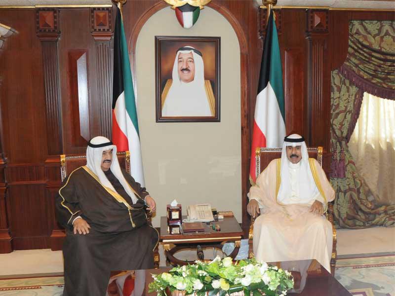 ولي العهد مستقبلاً ناصر المحمد أمس