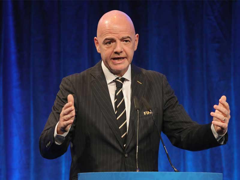  رئيس الاتحاد الدولي لكرة القدم (فيفا)، السويسري جاني إنفانتينو