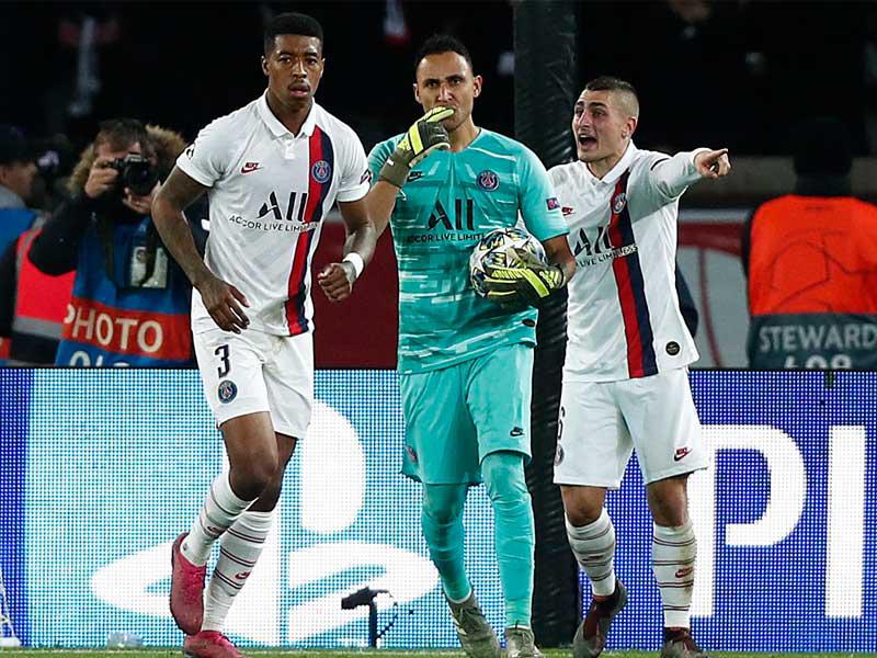 لاعبو سان جرمان خلال مباراة سابقة