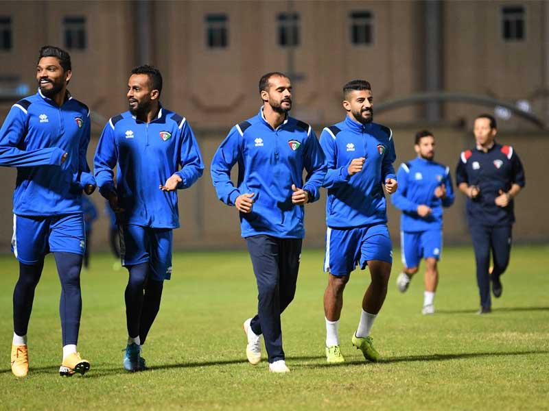 جانب من تدريبات المنتخب الوطني