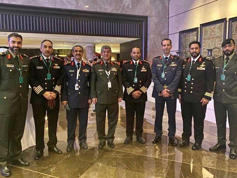 الوفد العسكري الكويتي المشارك في منتدى حوار المنامة