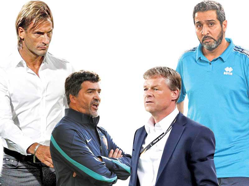 ثامر عناد - إروين كومان - هيليو سوزا - هيرفي رينارد