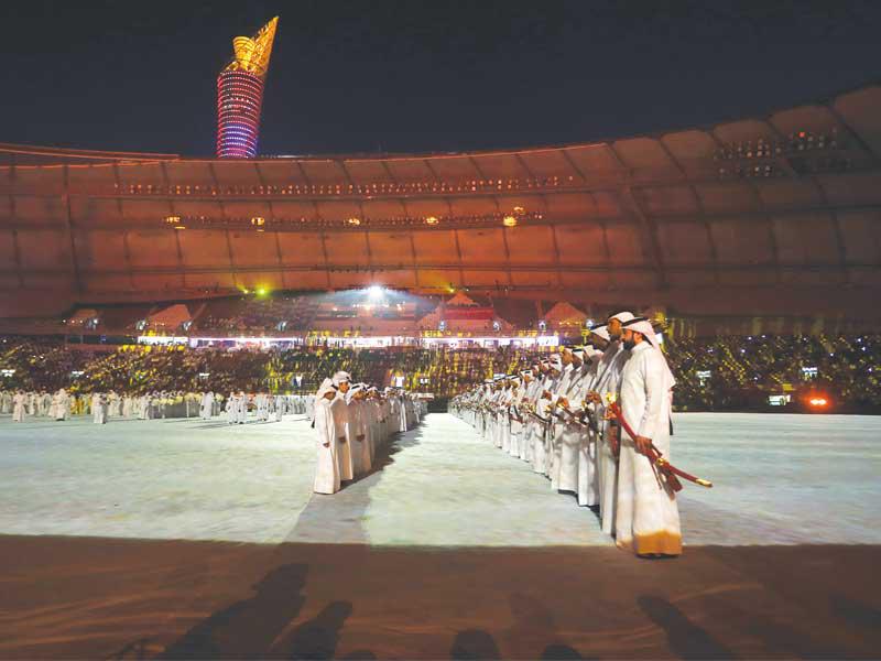 جانب من افتتاح «خليجي 24» في قطر أمس