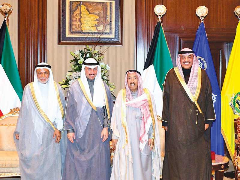 الأمير مستقبلاً الغانم والخالد والمطاوعة أمس