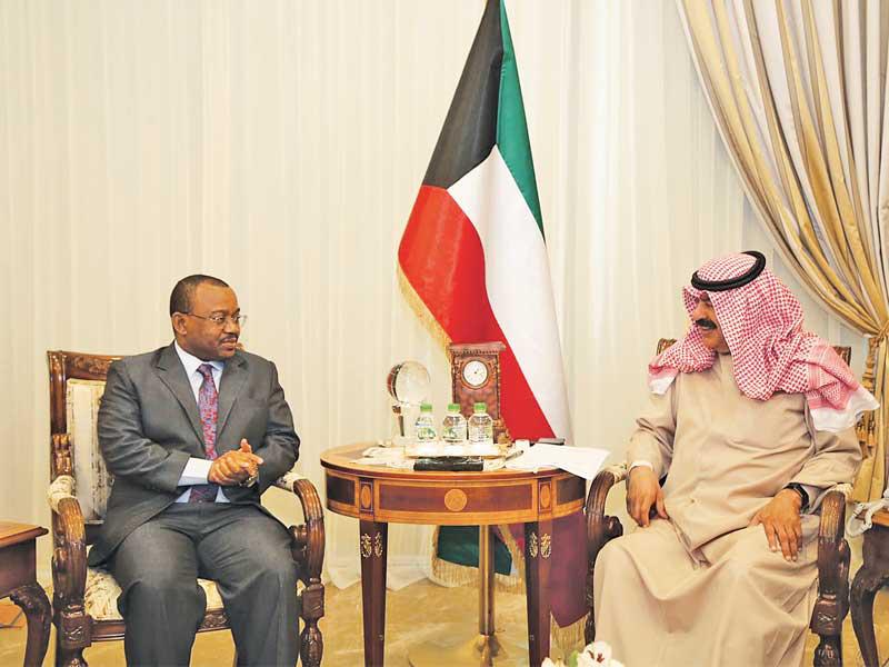 الجارالله مستقبلا سفير تنزانيا أمس