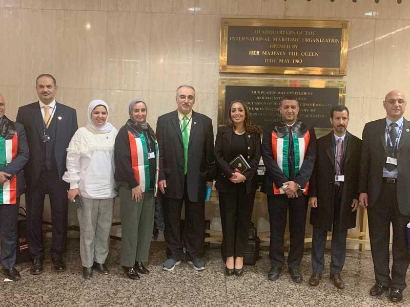 الشهاب تتوسط وفد الكويت المشارك في الدورة