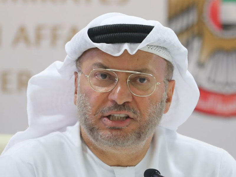 وزير الدولة الإماراتية للشؤون الخارجية أنور قرقاش 
