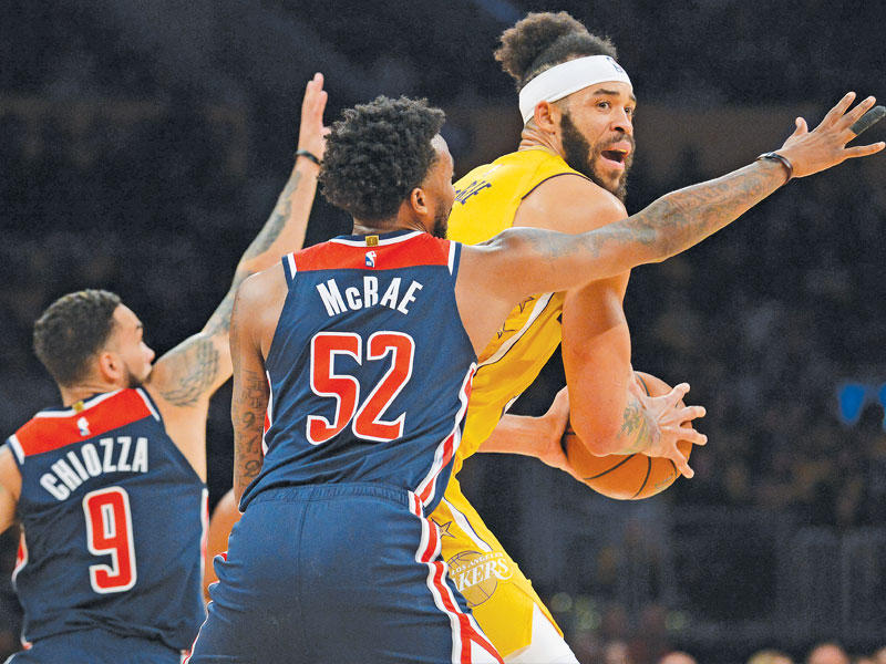 جانب من لقاء ليكرز ولوس أنجلس