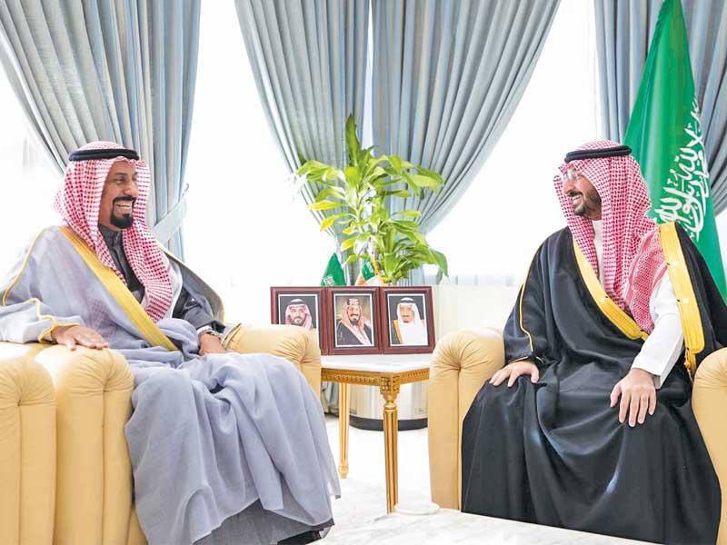 علي الخالد ووزير الحرس السعودي