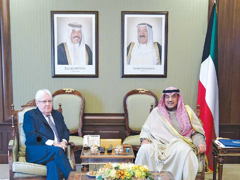 الخالد مستقبلاً المبعوث الأممي إلى اليمن أمس