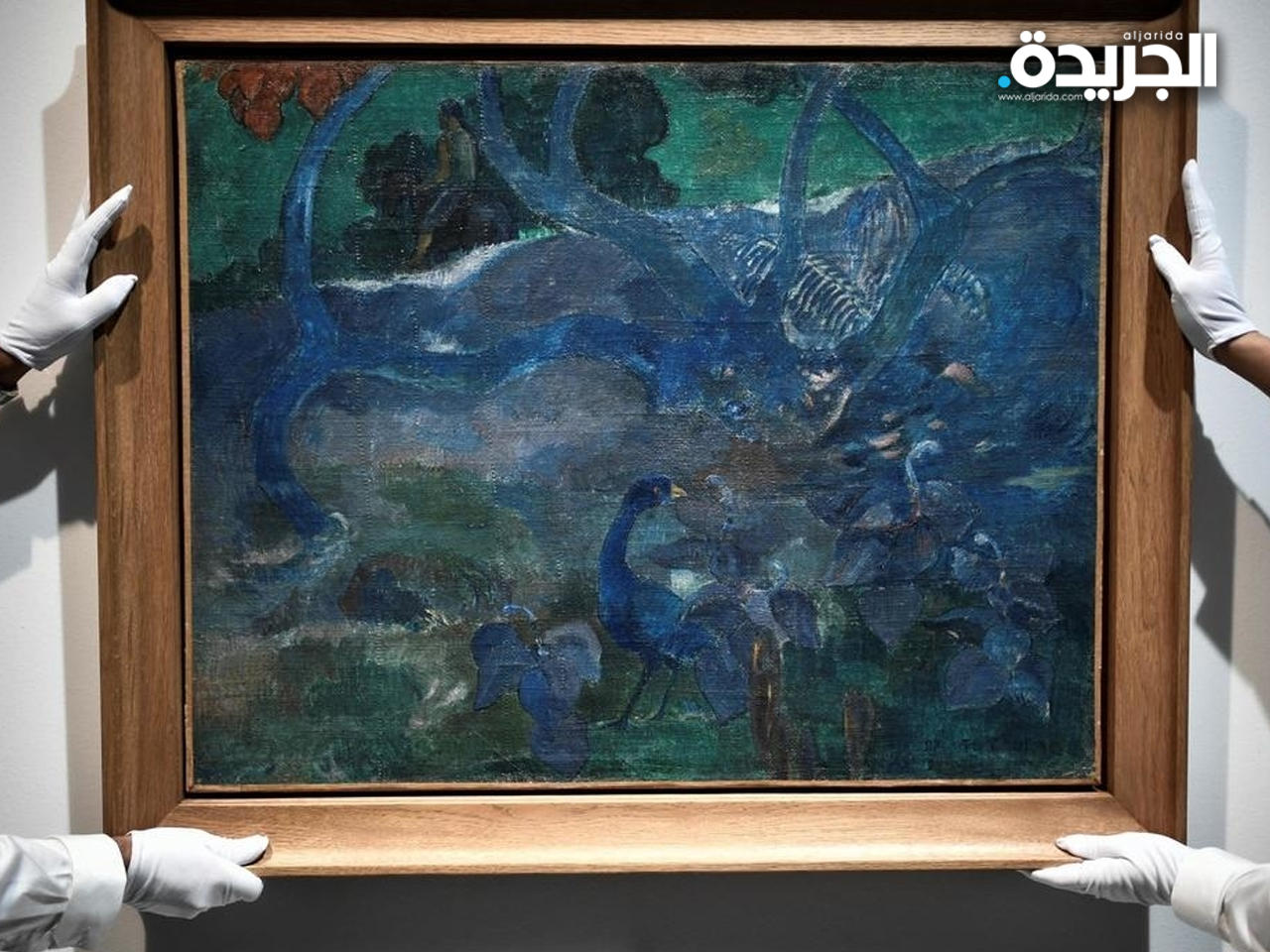 لوحة «فارس يرحل» للرسام بول غوغان