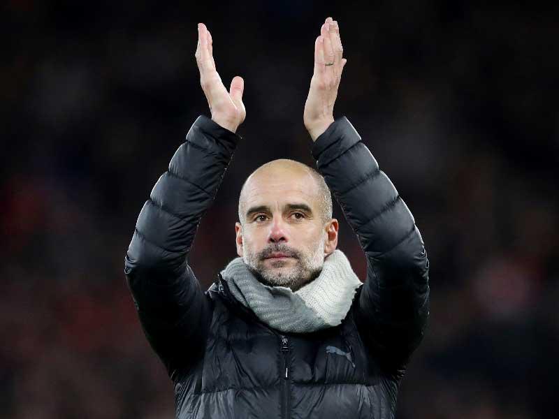 غوارديول مدرب مانشستر سيتي الإنكليزي