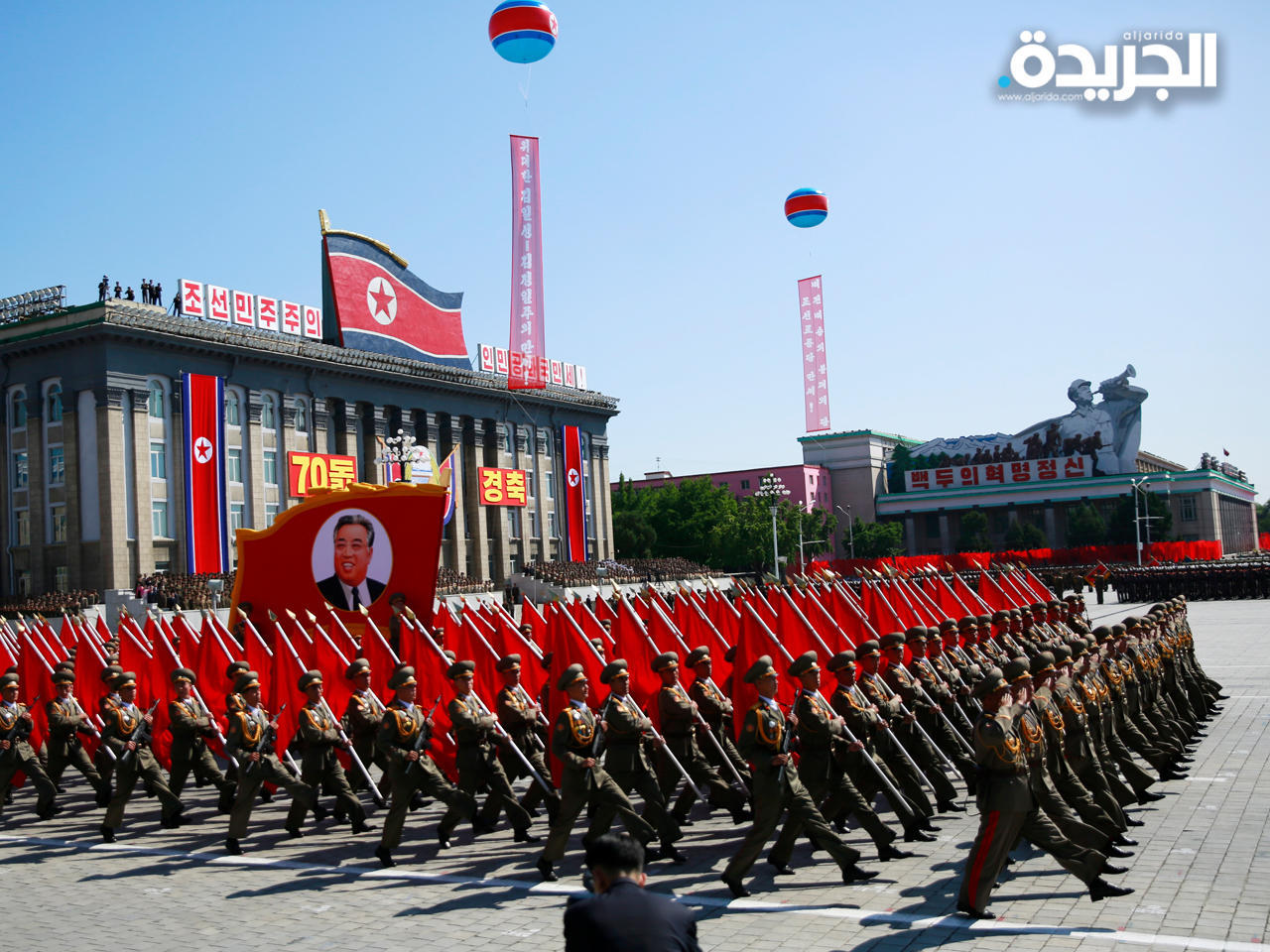 استعراض عسكري سابق في العاصمة بيونغ يانغ