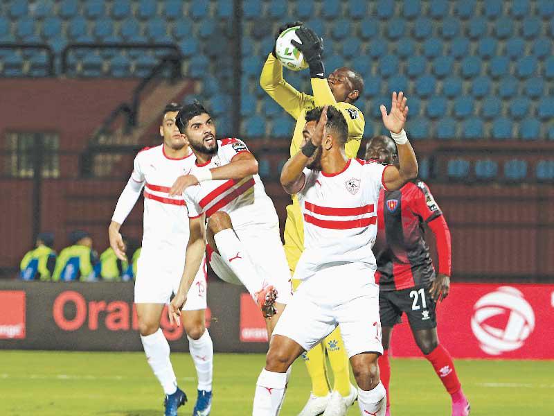 جانب من مباراة الزمالك ومازيمبي 
