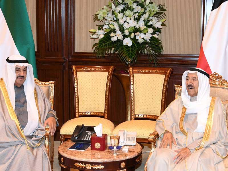 الأمير مستقبلاً ناصر المحمد أمس