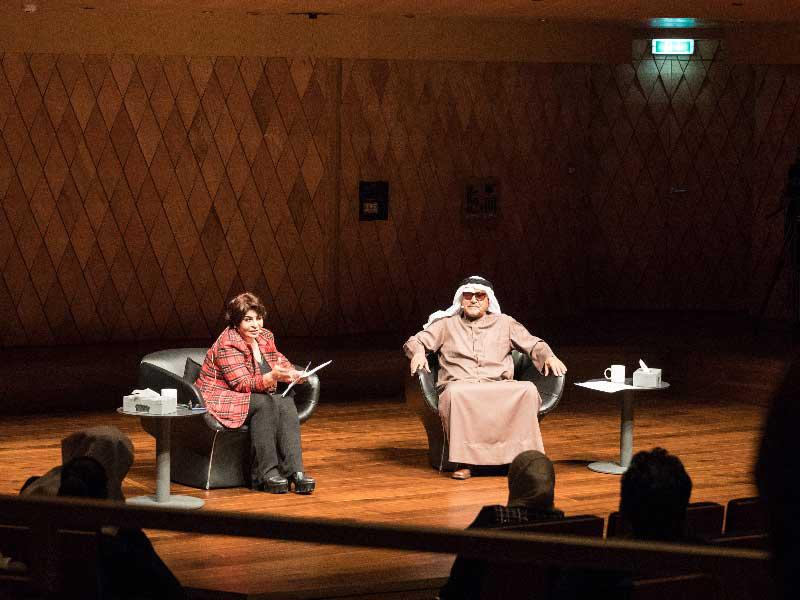 جانب من اللقاء الفنان القدير جاسم النبهان 