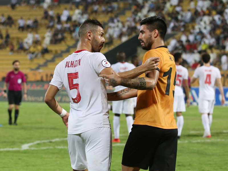 لوكاس قاوتشيو وفهد الهاجري في لقاء سابق