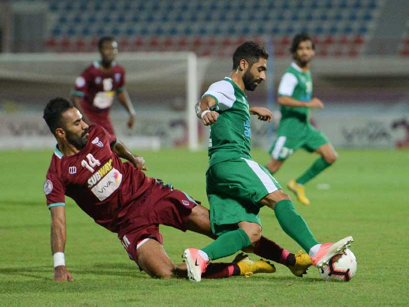 النصر والعربي في منافسات الموسم الماضي