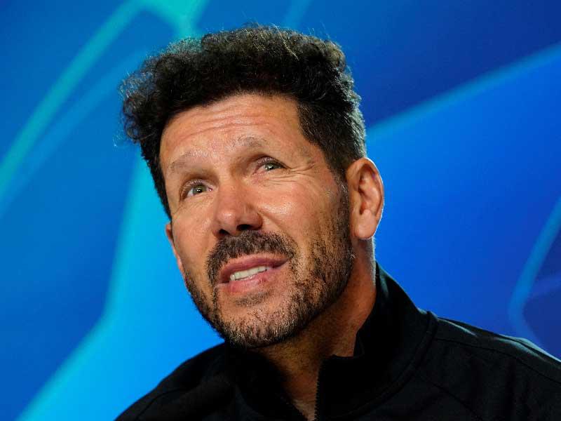 الأرجنتيني دييغو سيميوني، المدير الفني لأتلتيكو مدريد الإسباني