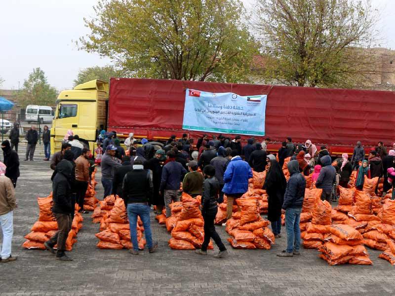 «النجاة»: 300 أسرة سورية استفادت من «دفئاً وسلاماً»