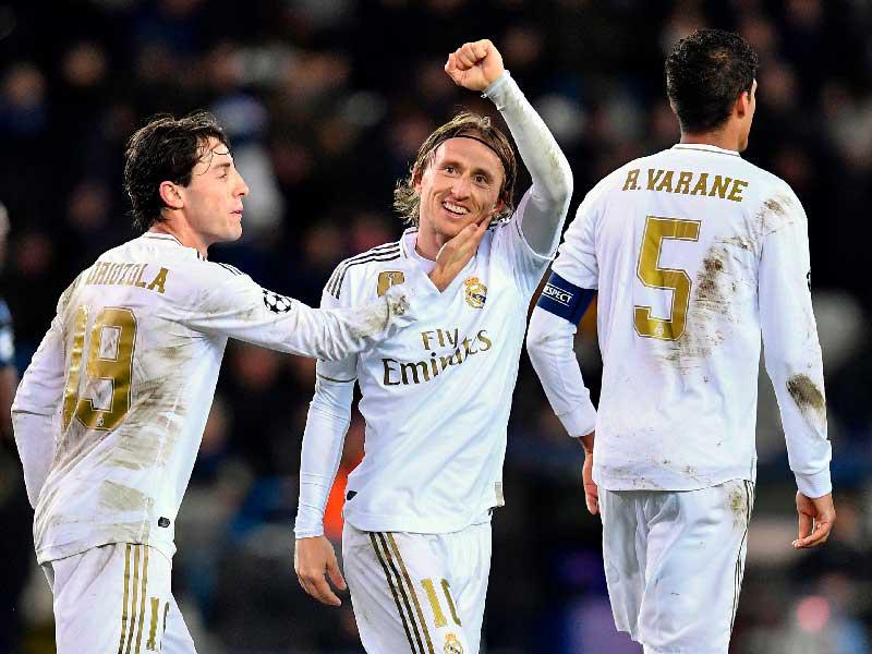 لاعبو ريال مدريد خلال مباراة سابقة