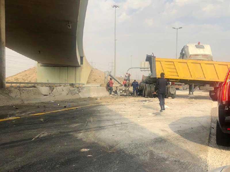 حادث طريق وصلة الدوحة 