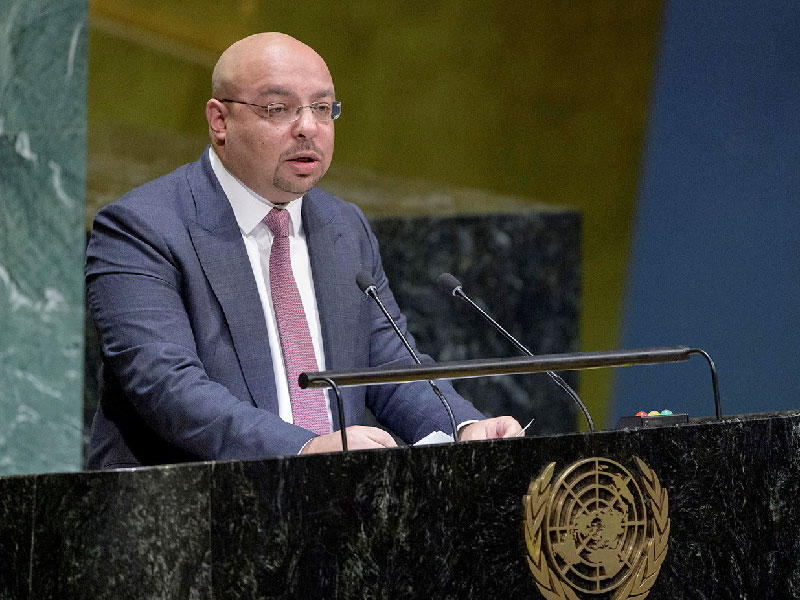 المندوب المناوب لوفد الكويت الدائم لدى الامم المتحدة الوزير المفوض طلال الفصام