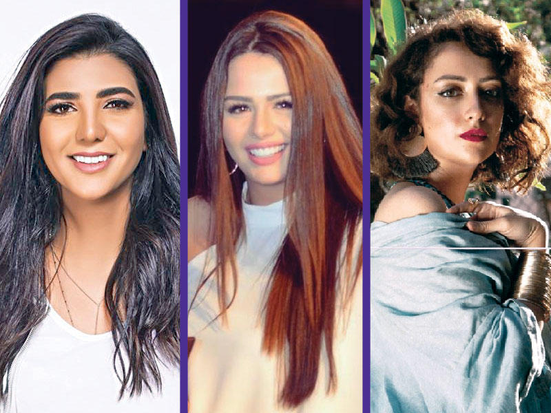 الفنانة روزالين البيه - الفنانة هنادي مهنا - ريم سامي 