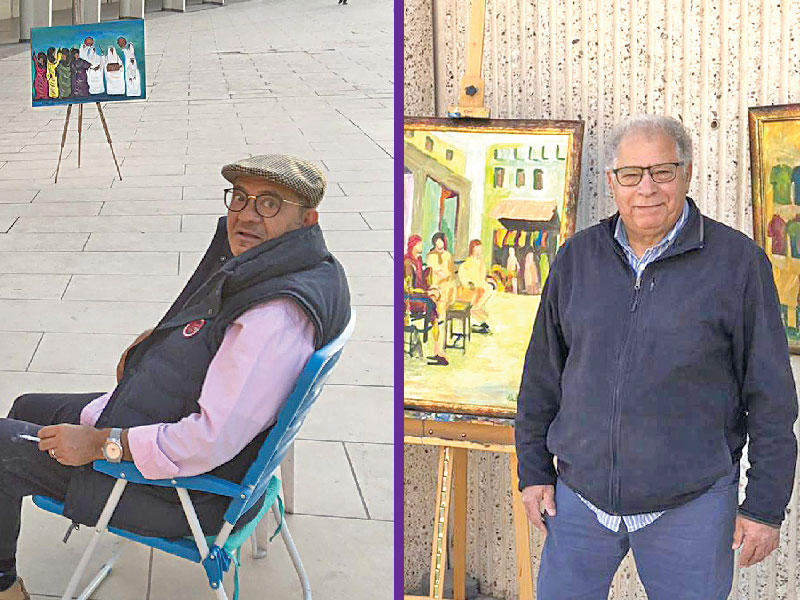 الفنان التشكيلي فاضل العبار - الفنان التشكيلي كامل الفرس