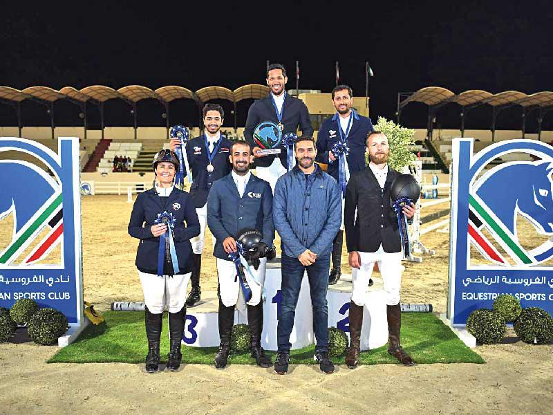 الفزيع والخرافي والحساوي على منصة التتويج