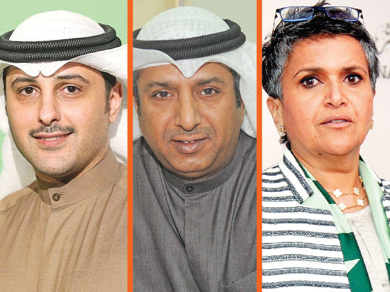 النائبة صفاء الهاشم  - النائب بدر الملا  - النائب أحمد الفضل 