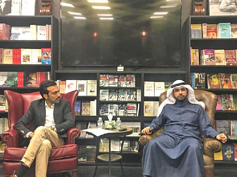  الروائي عبدالله البصيص والشاعر محمد العتابي