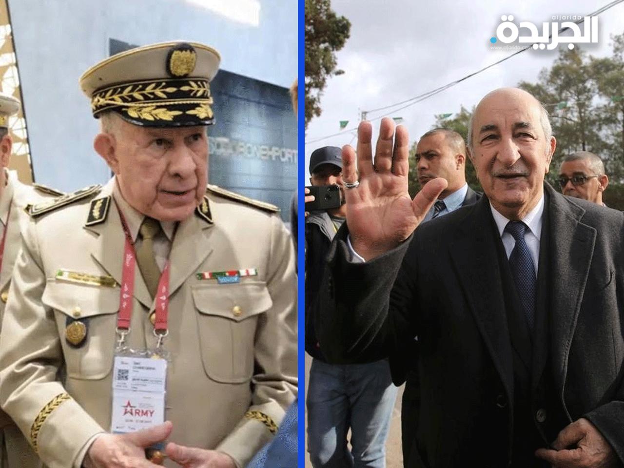 رئيس الأركان شنقريحة والرئيس الجزائري تبون
